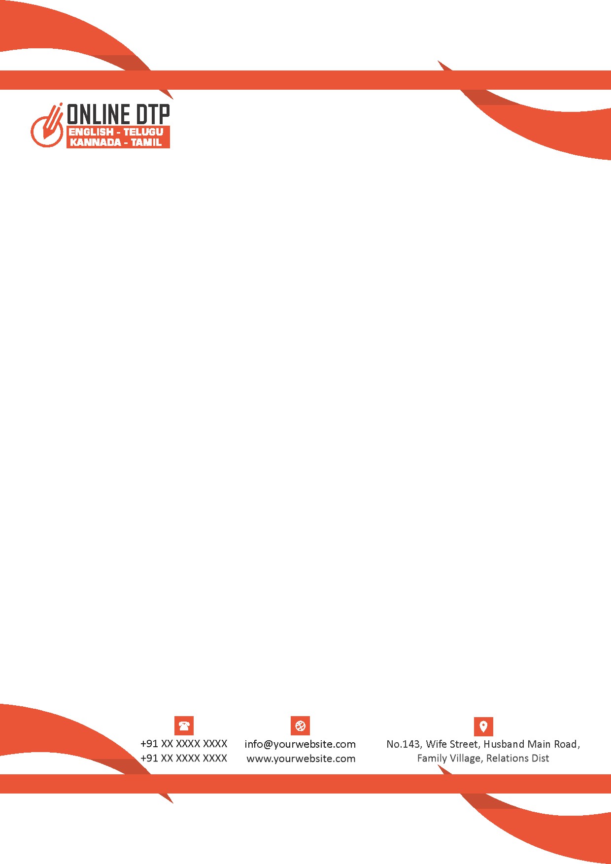 Premium Business Letterhead Design 127