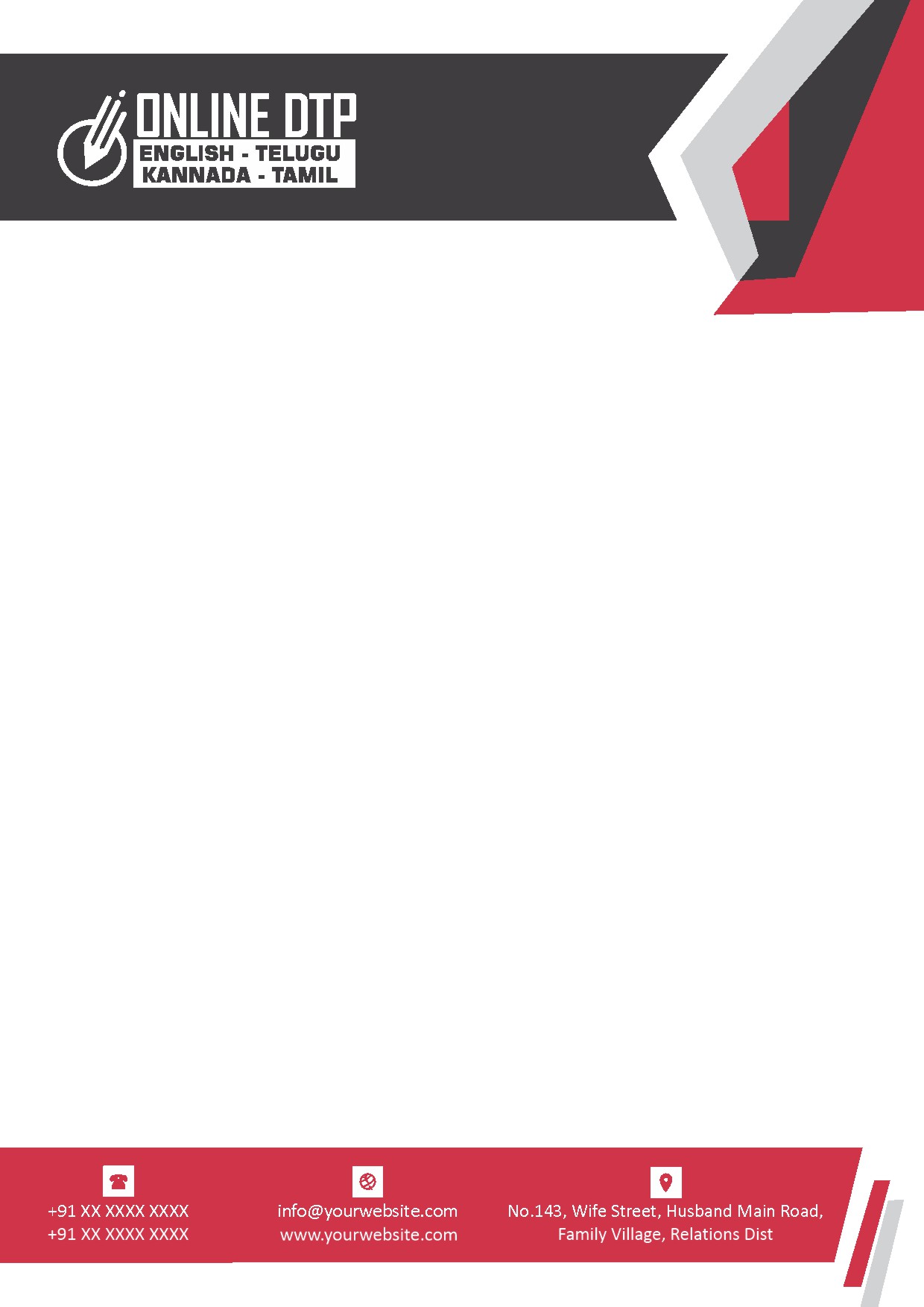 Classic Office Letterhead Design 130