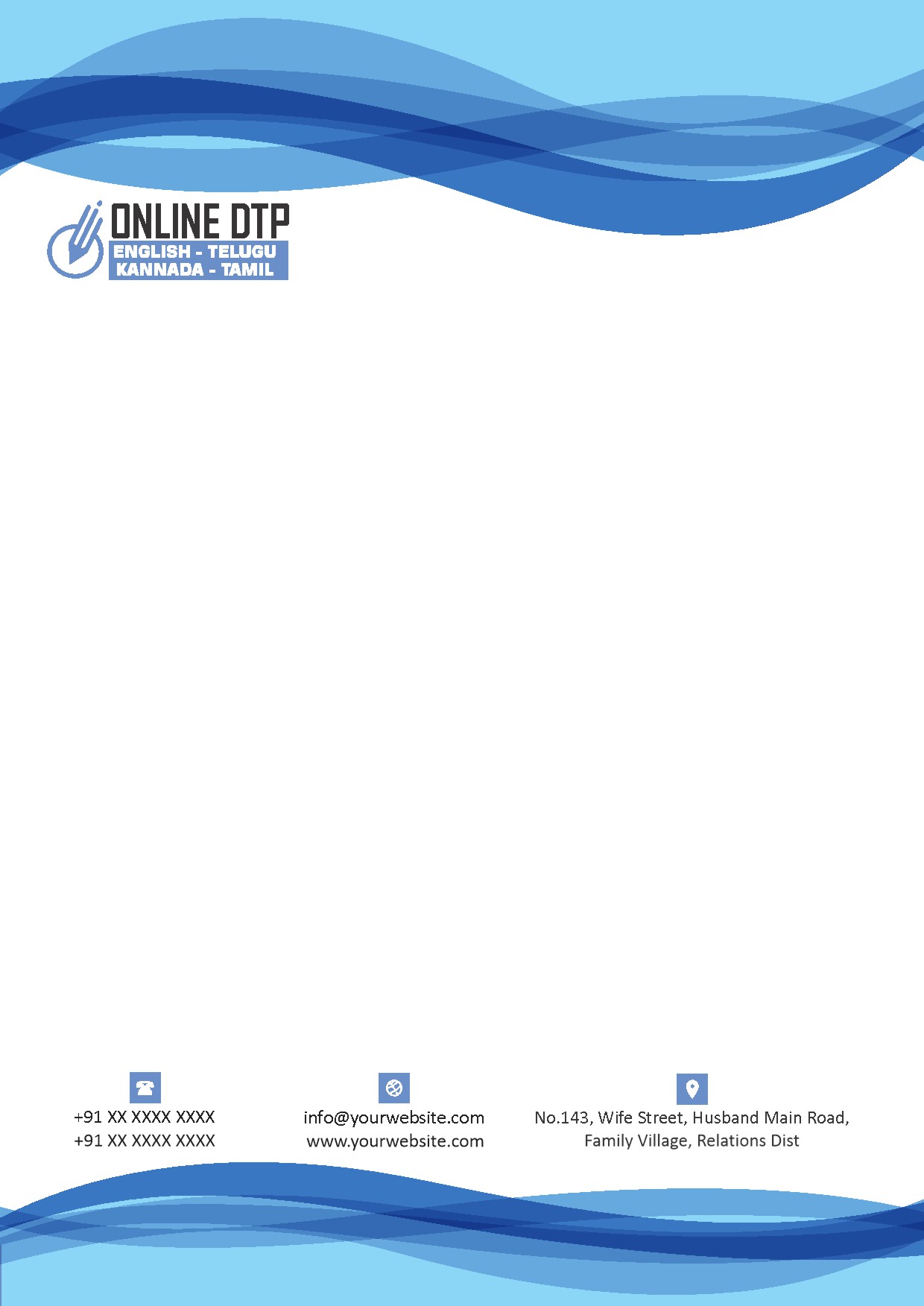 Modern Corporate Letterhead Design 131