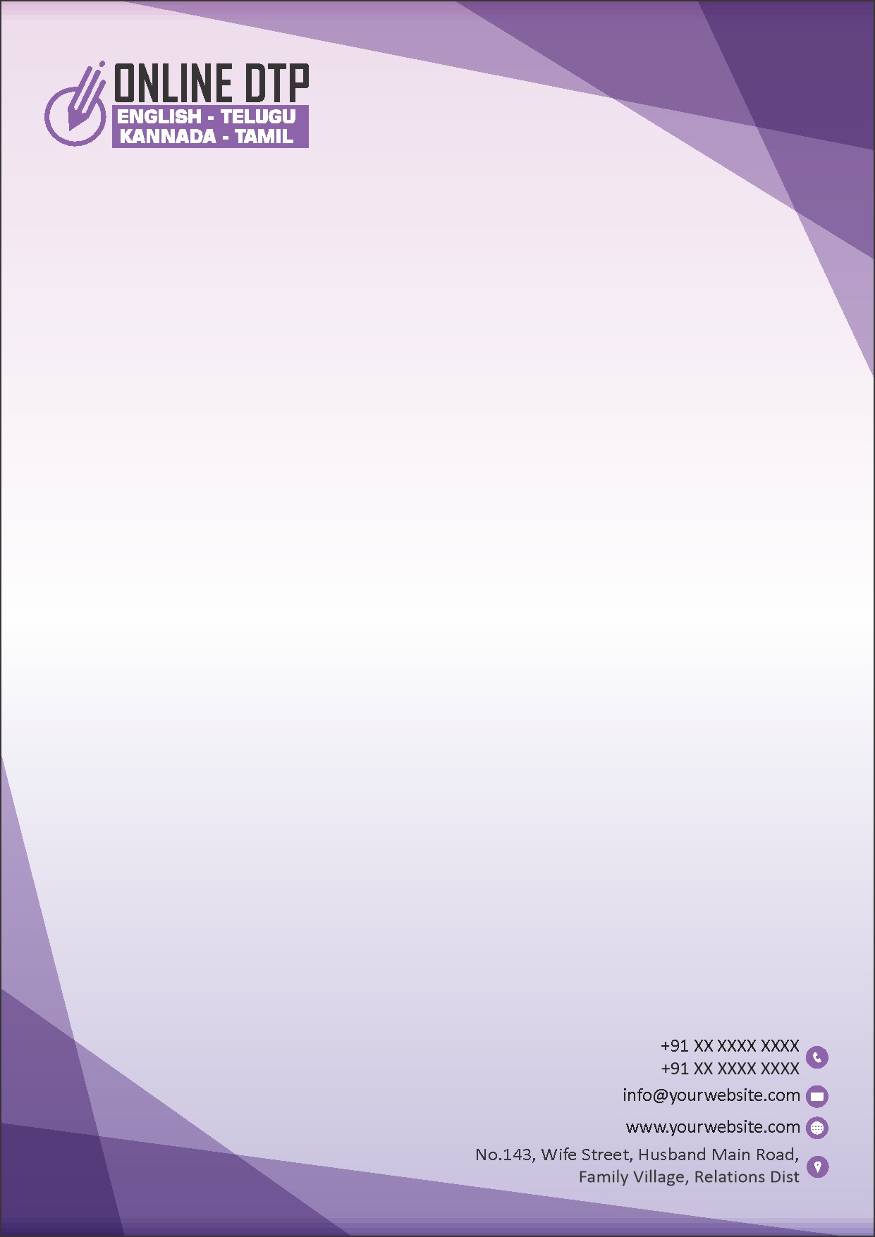 Premium Business Letterhead Design 132