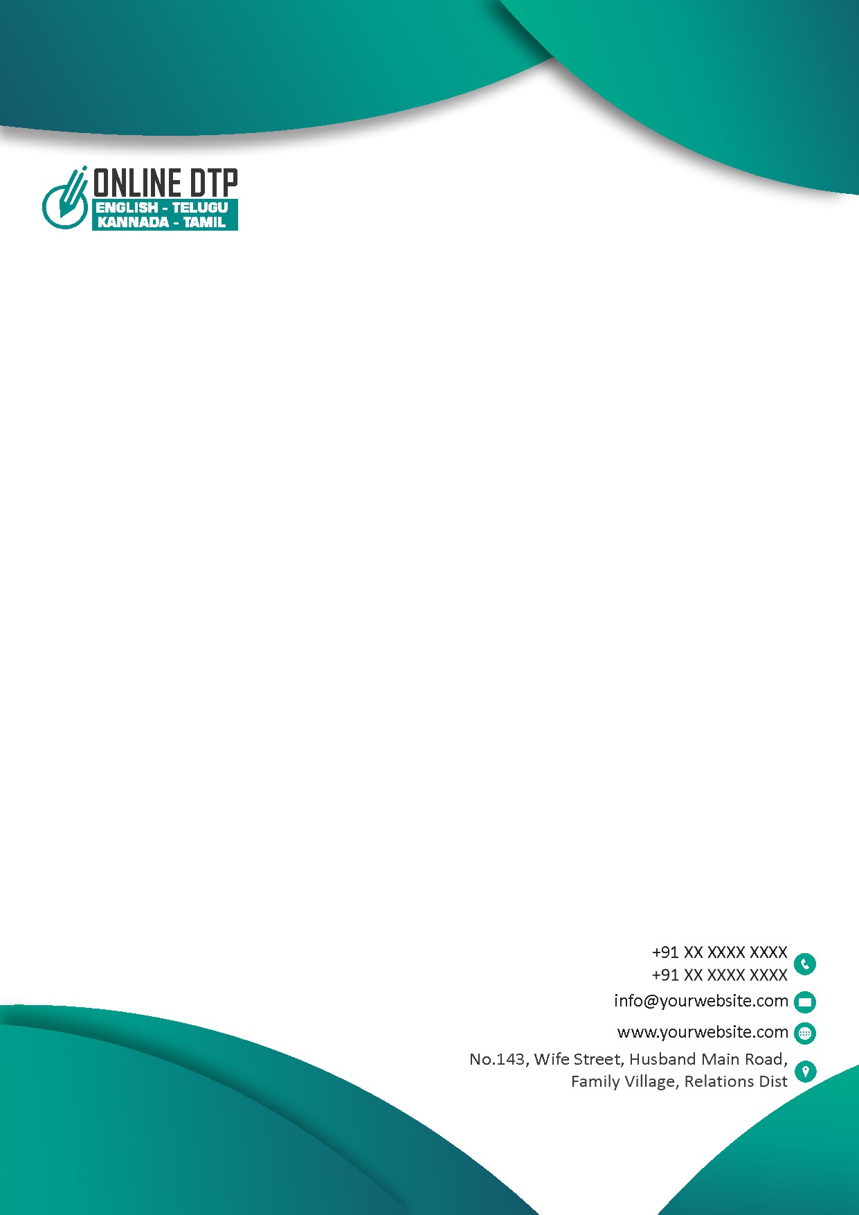 Elegant Minimal Letterhead Design 134