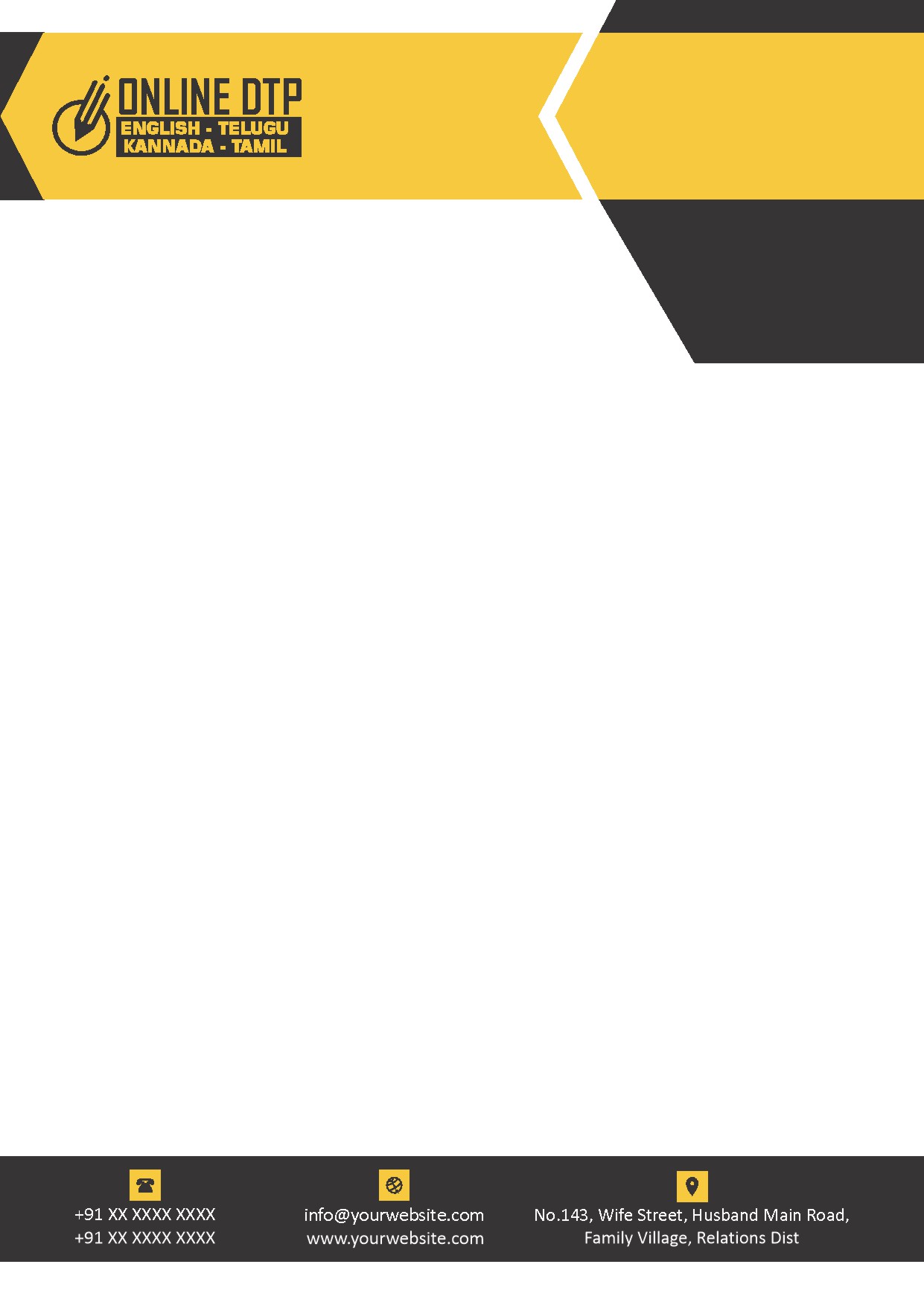 Classic Office Letterhead Design 140