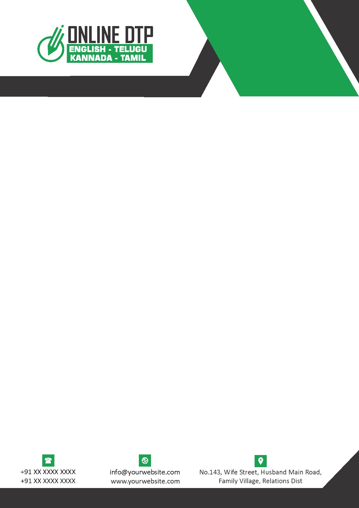 Premium Business Letterhead Design 142