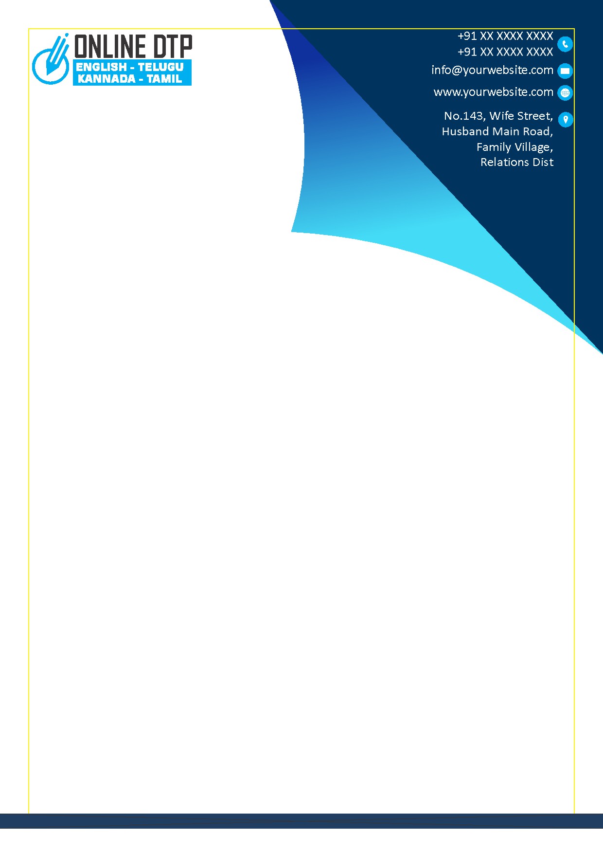 Modern Corporate Letterhead Design 146