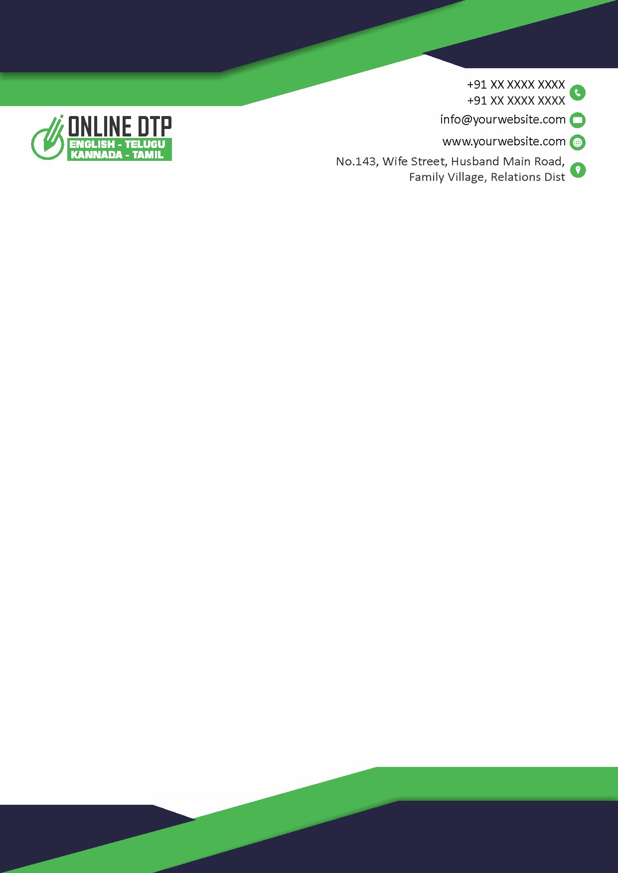 Classic Office Letterhead Design 150