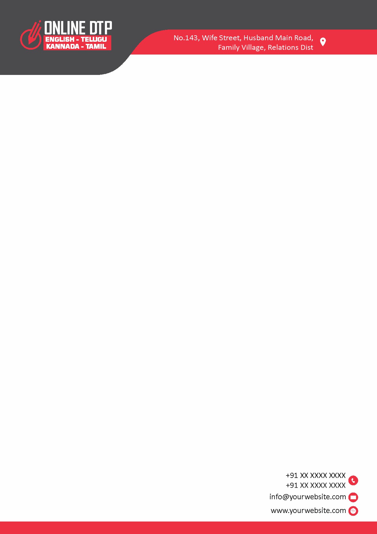 Elegant Minimal Letterhead Design 154
