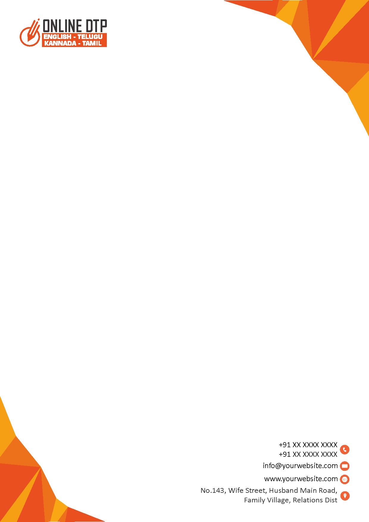 Classic Office Letterhead Design 155