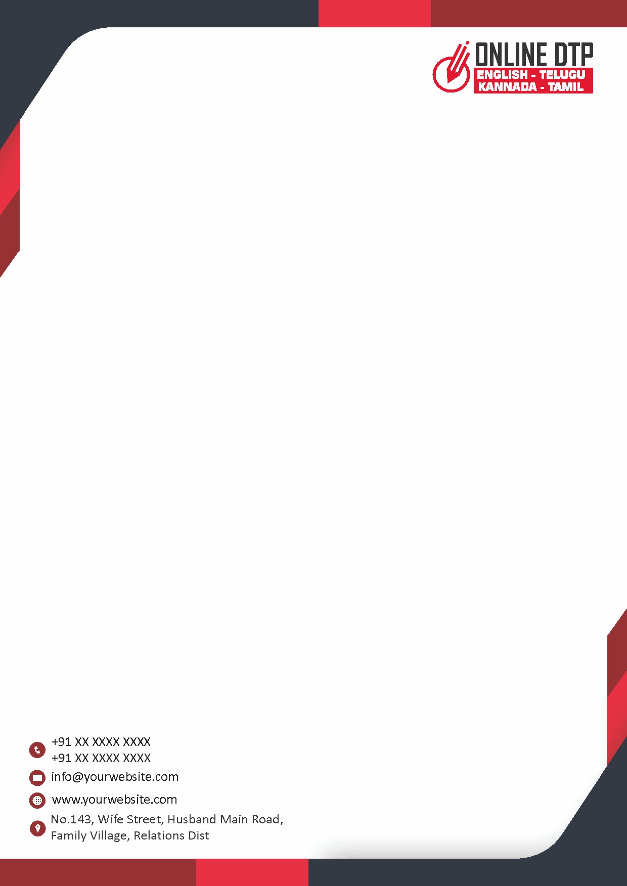Premium Business Letterhead Design 162