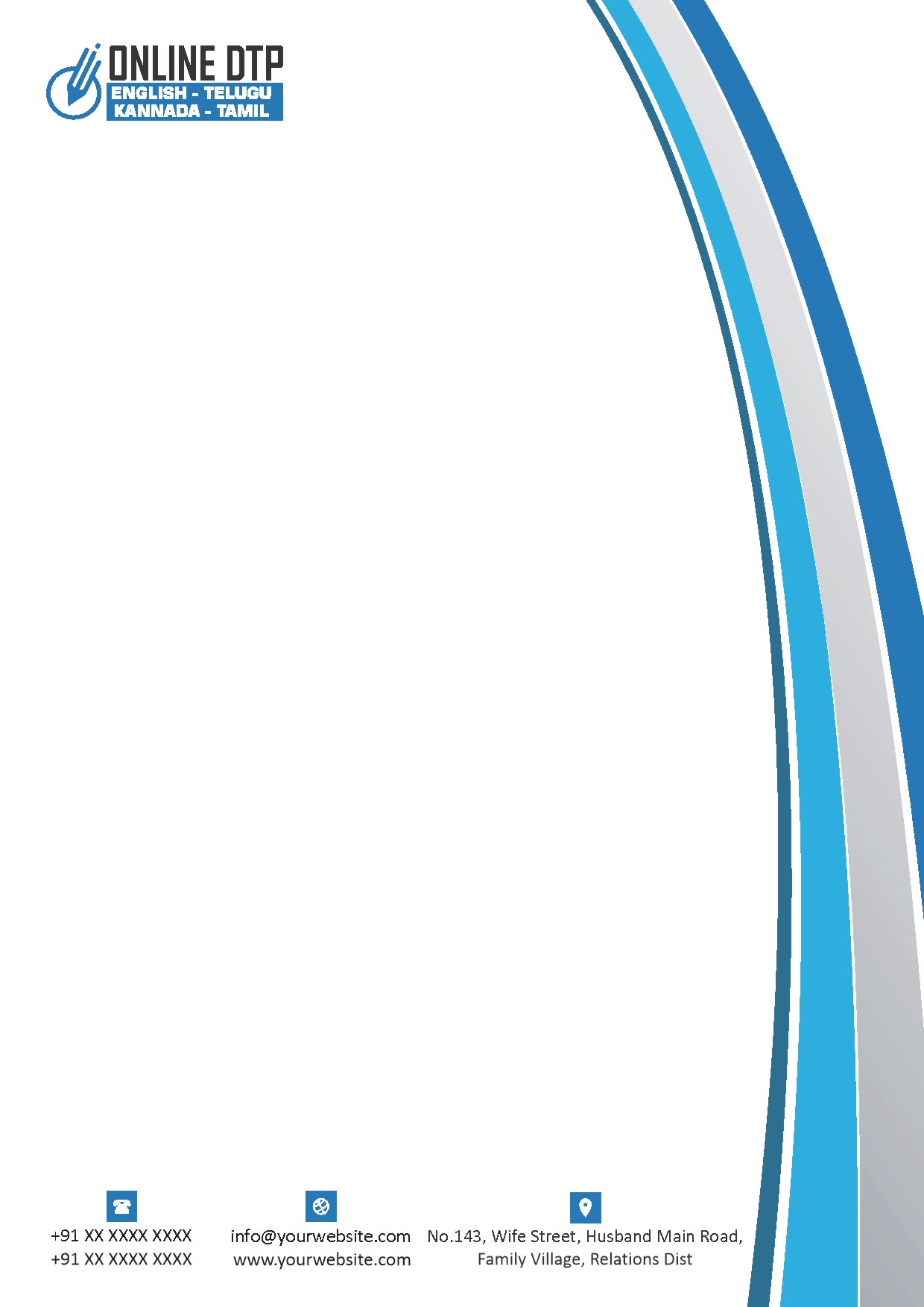 Premium Business Letterhead Design 167