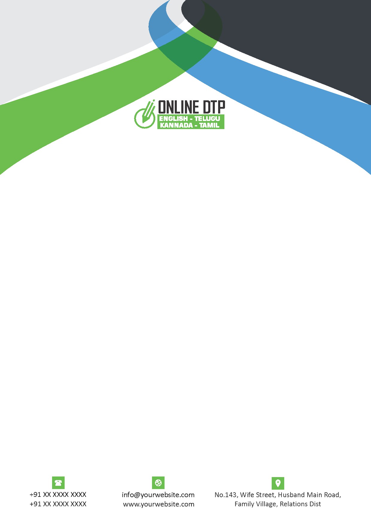 Elegant Minimal Letterhead Design 174