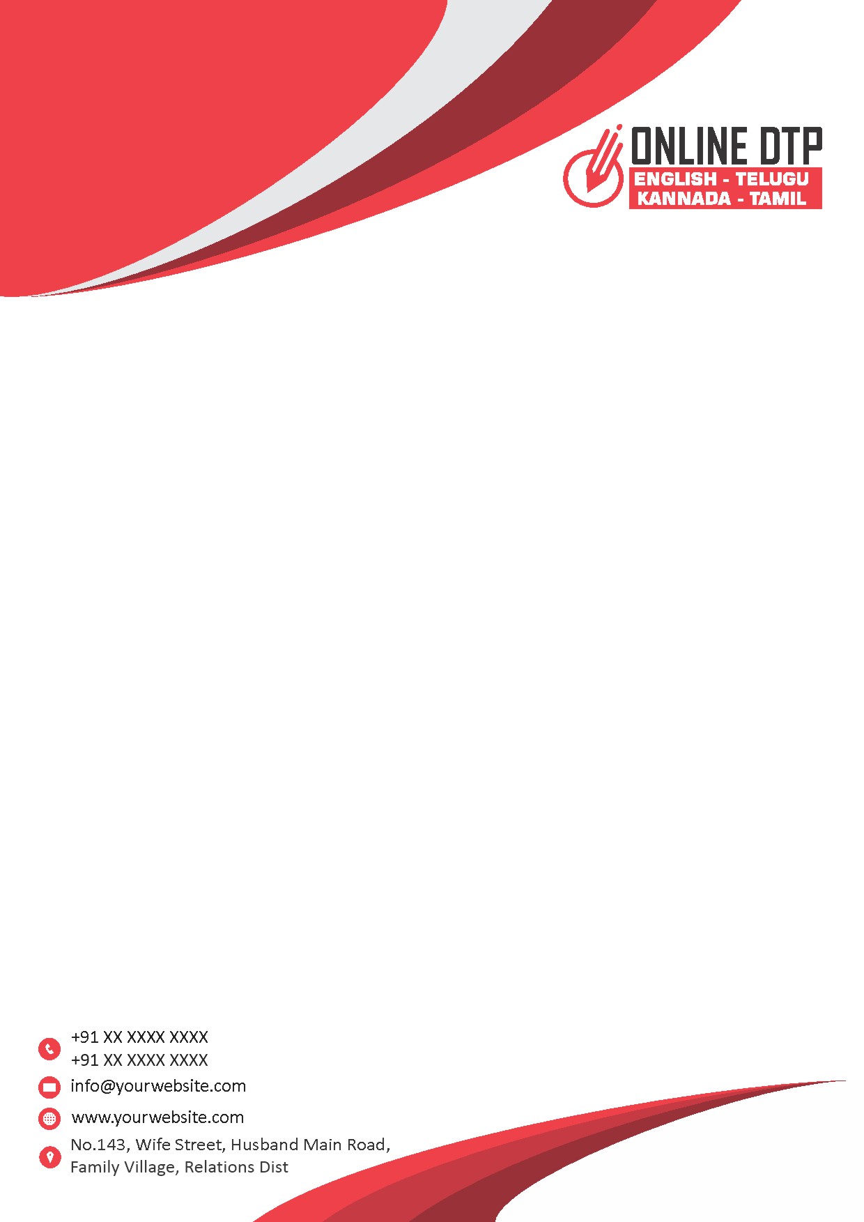 Classic Office Letterhead Design 180