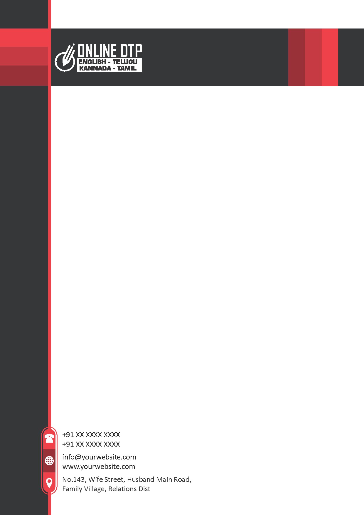 Elegant Minimal Letterhead Design 184