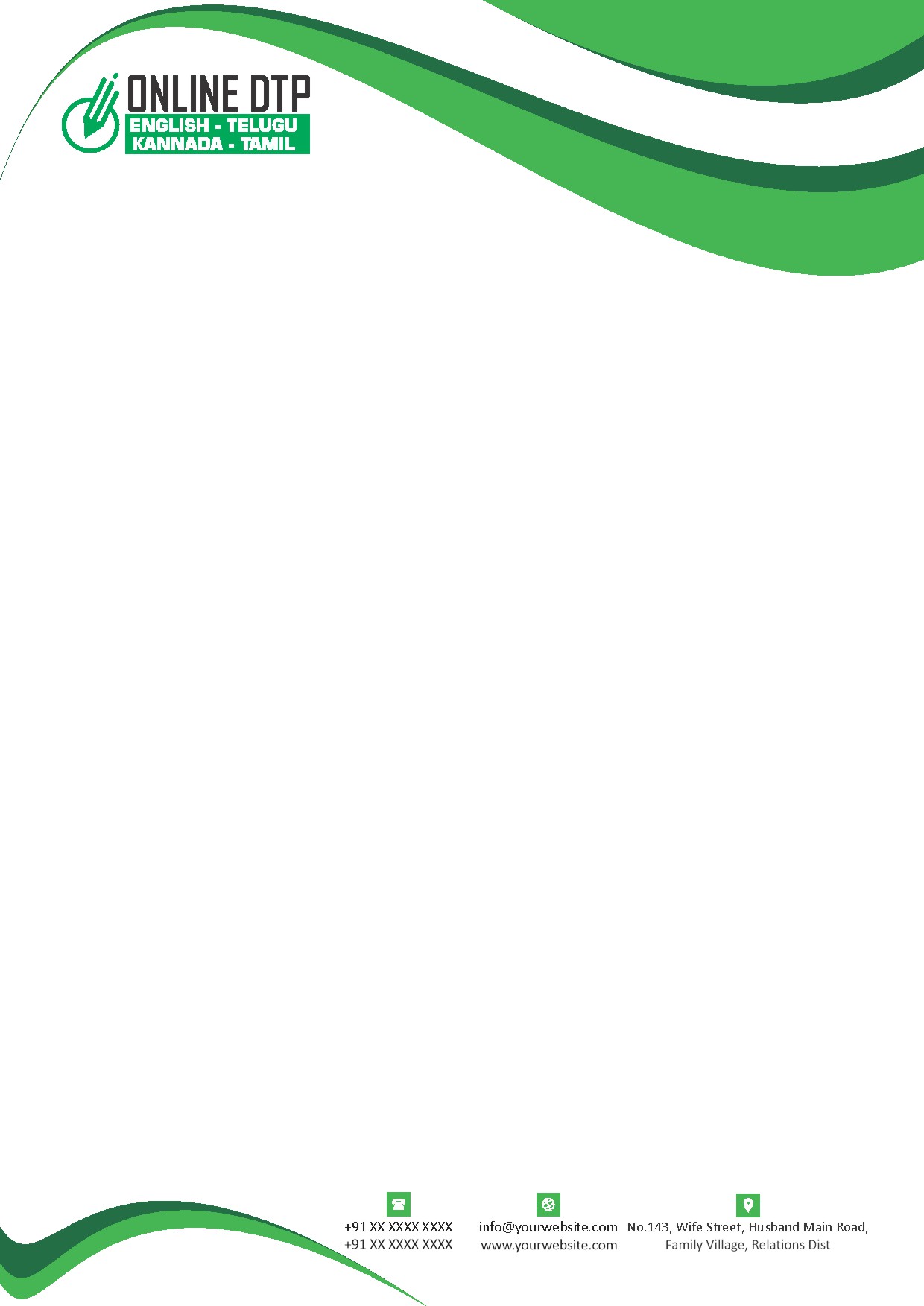 Classic Office Letterhead Design 190