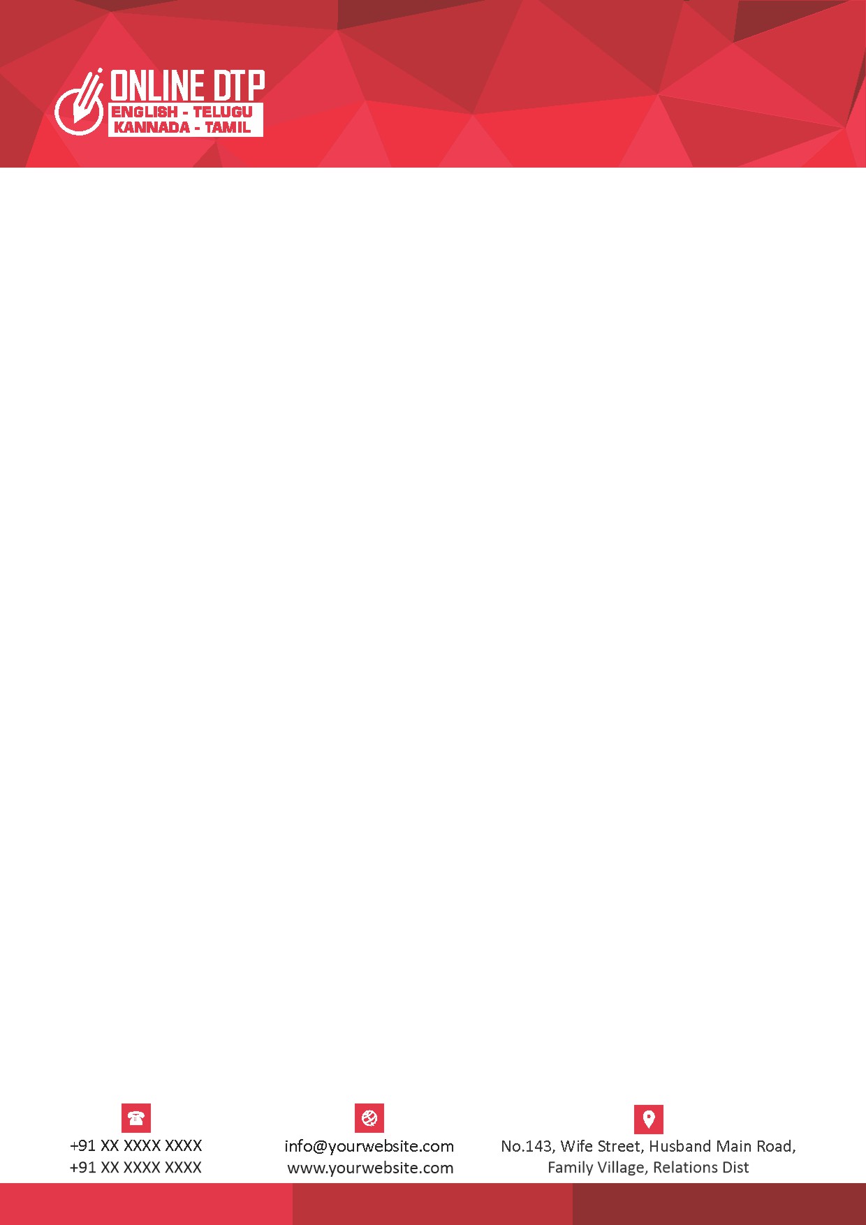 Premium Business Letterhead Design 192