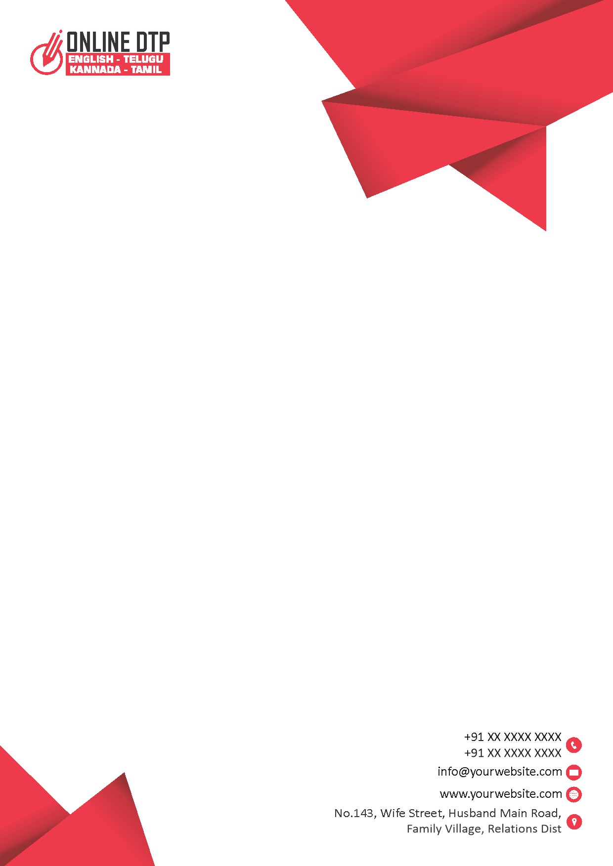 Elegant Minimal Letterhead Design 194