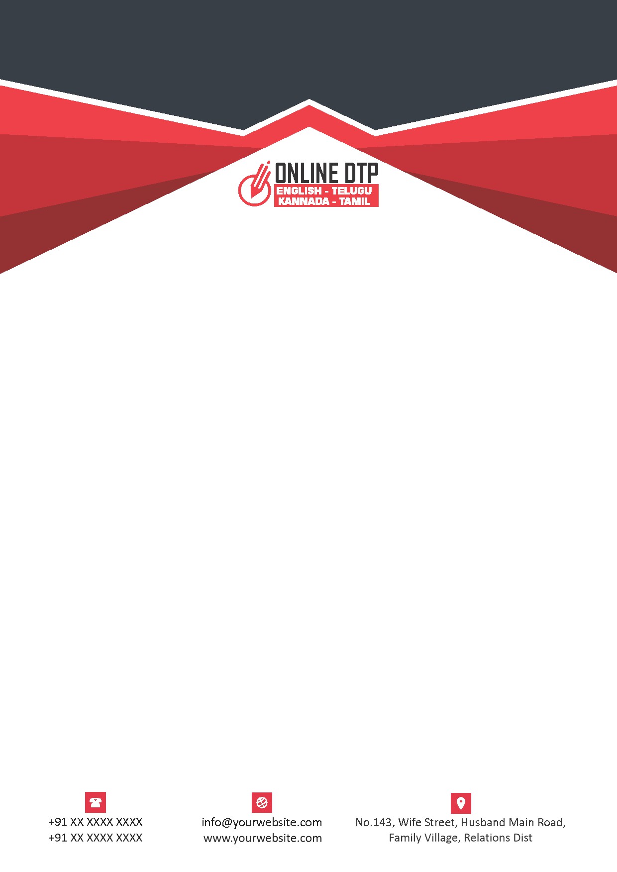Classic Office Letterhead Design 195