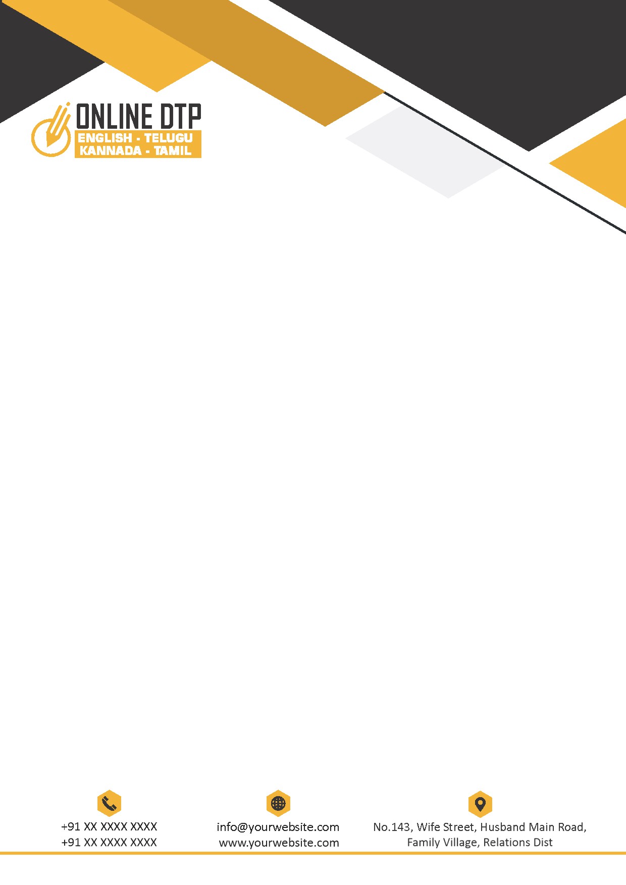 Classic Office Letterhead Design 200