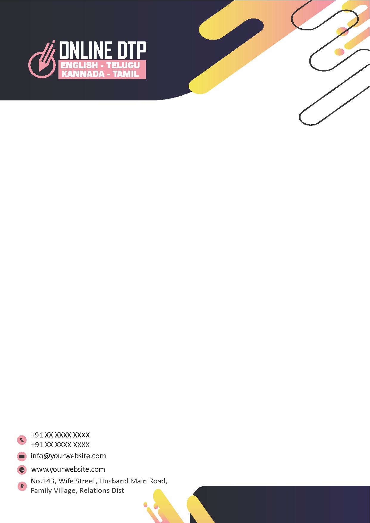 Elegant Minimal Letterhead Design 204