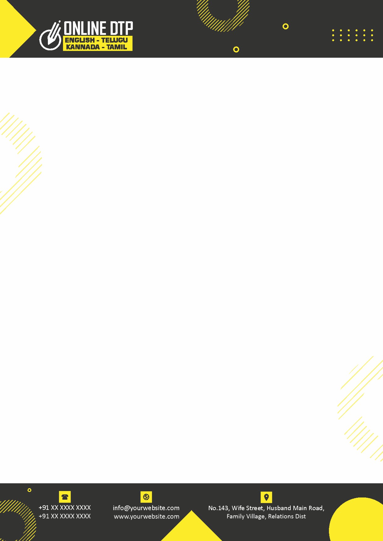 Classic Office Letterhead Design 205