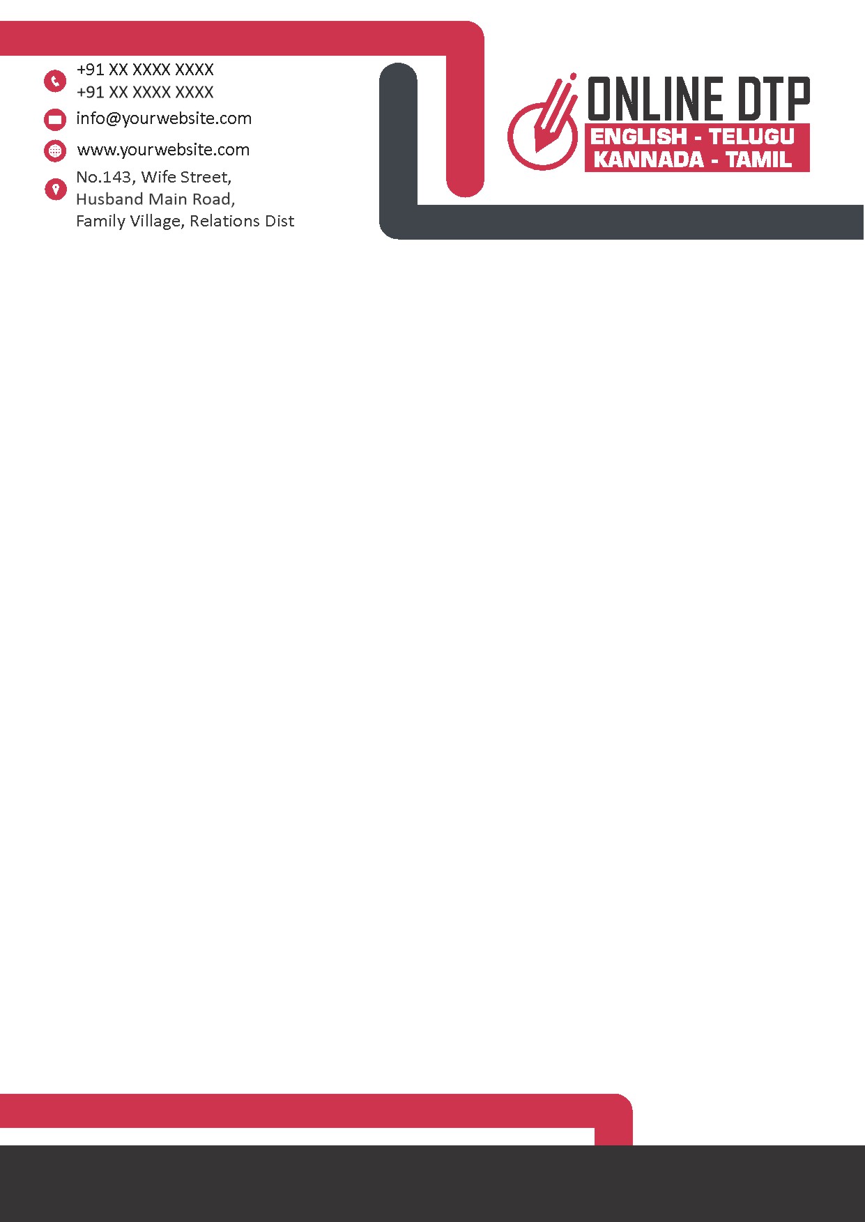 Premium Business Letterhead Design 207