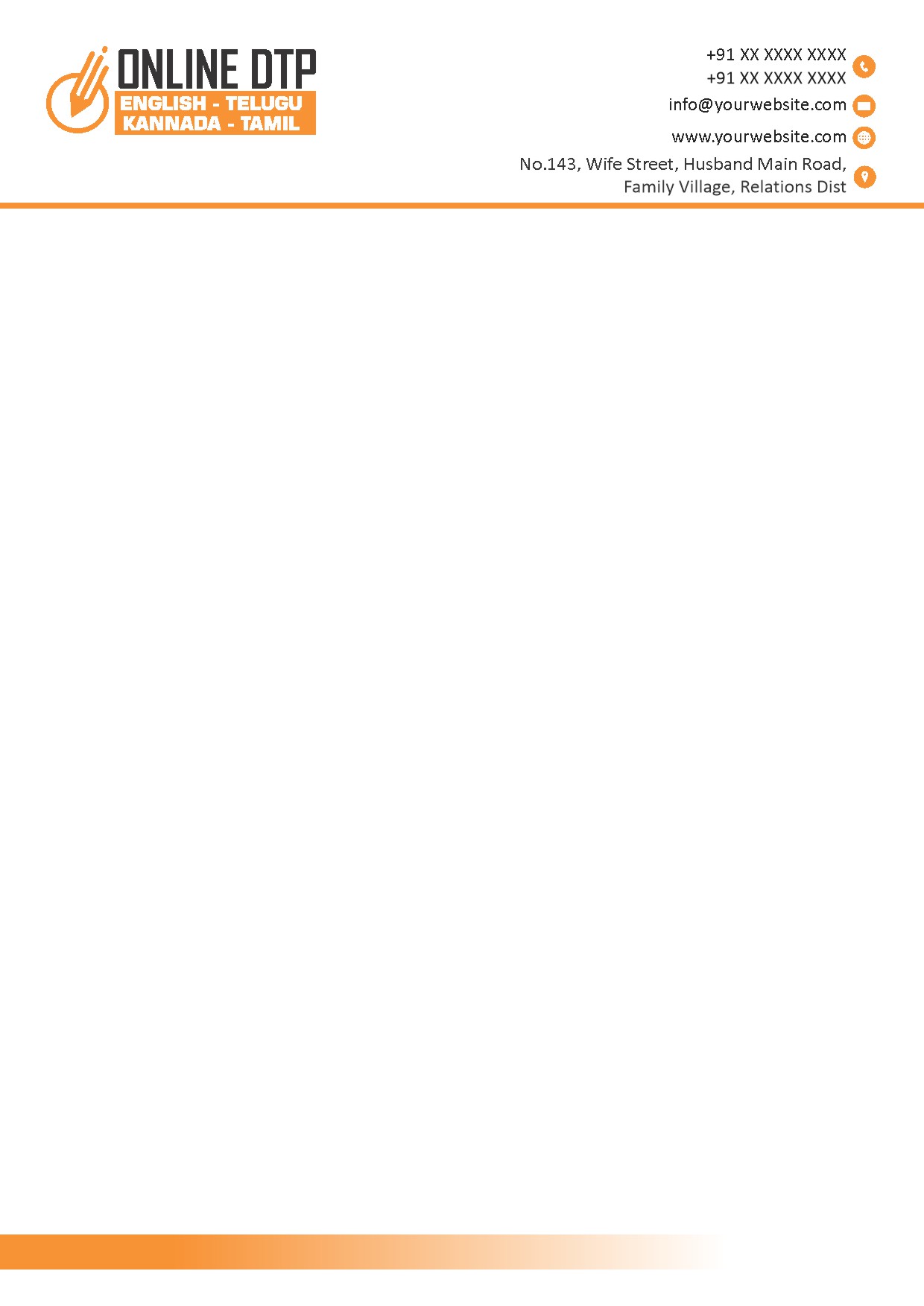 Classic Office Letterhead Design 210