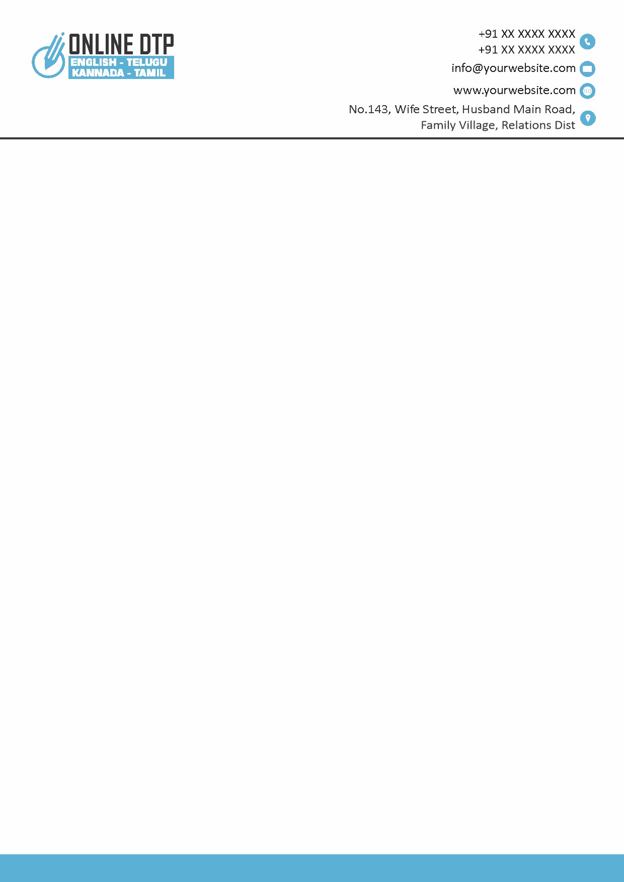 Premium Business Letterhead Design 212