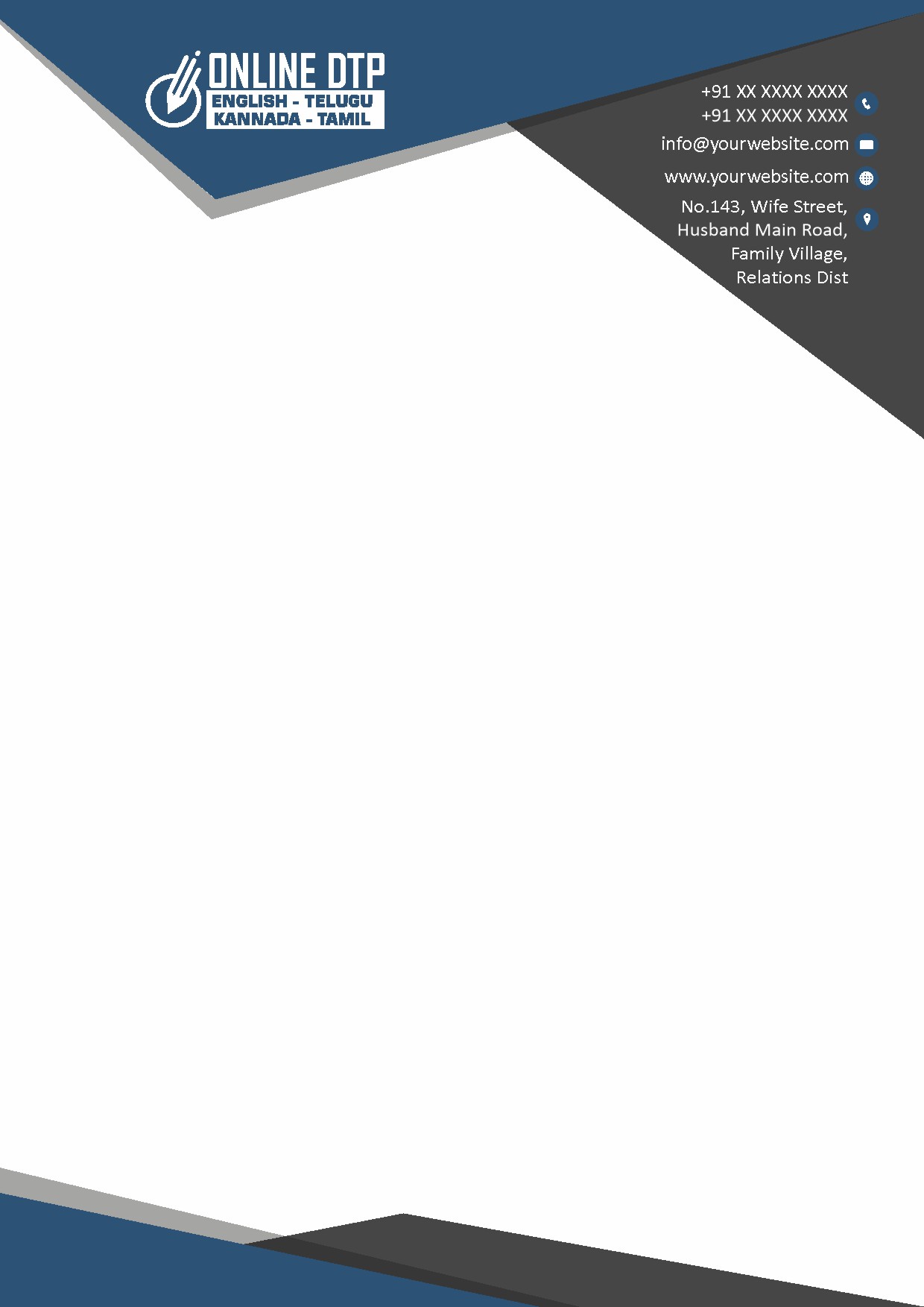 Premium Business Letterhead Design 217