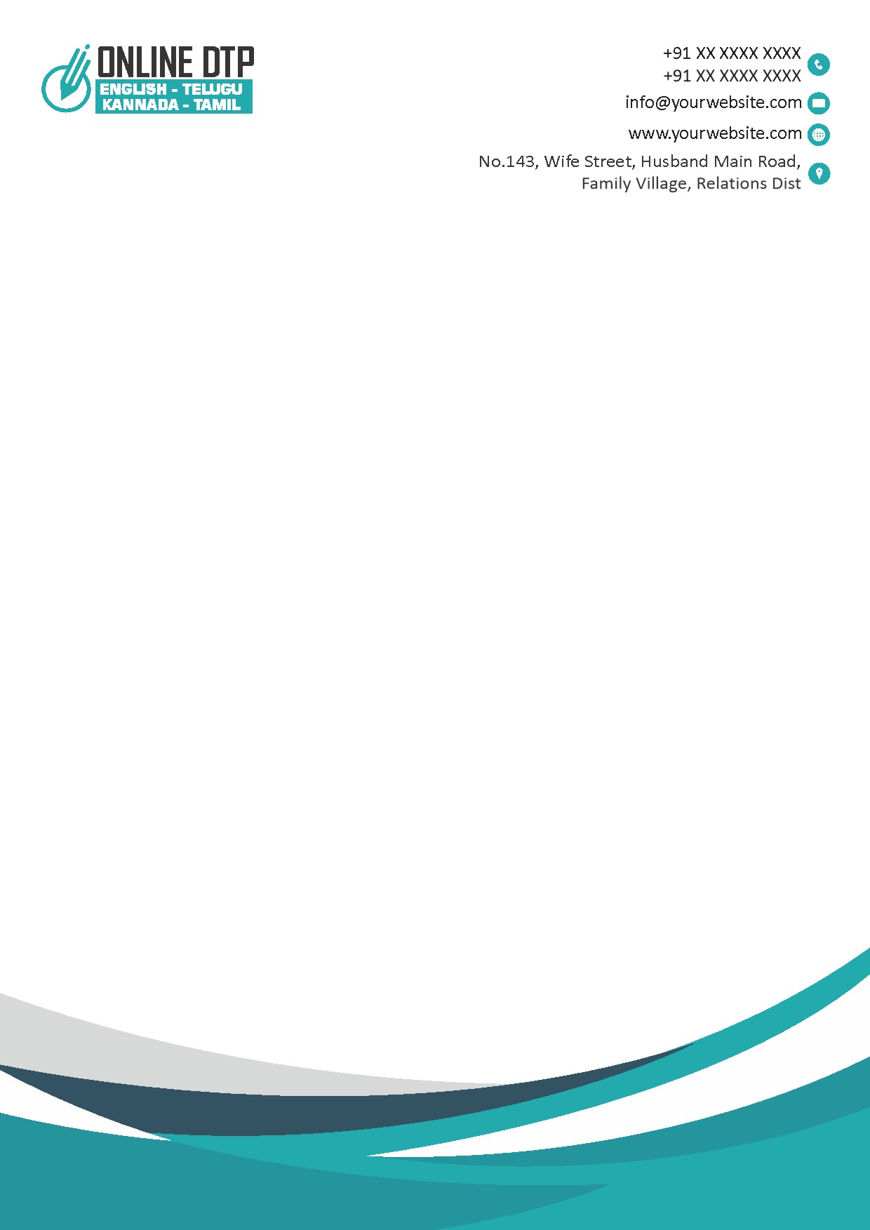Elegant Minimal Letterhead Design 219