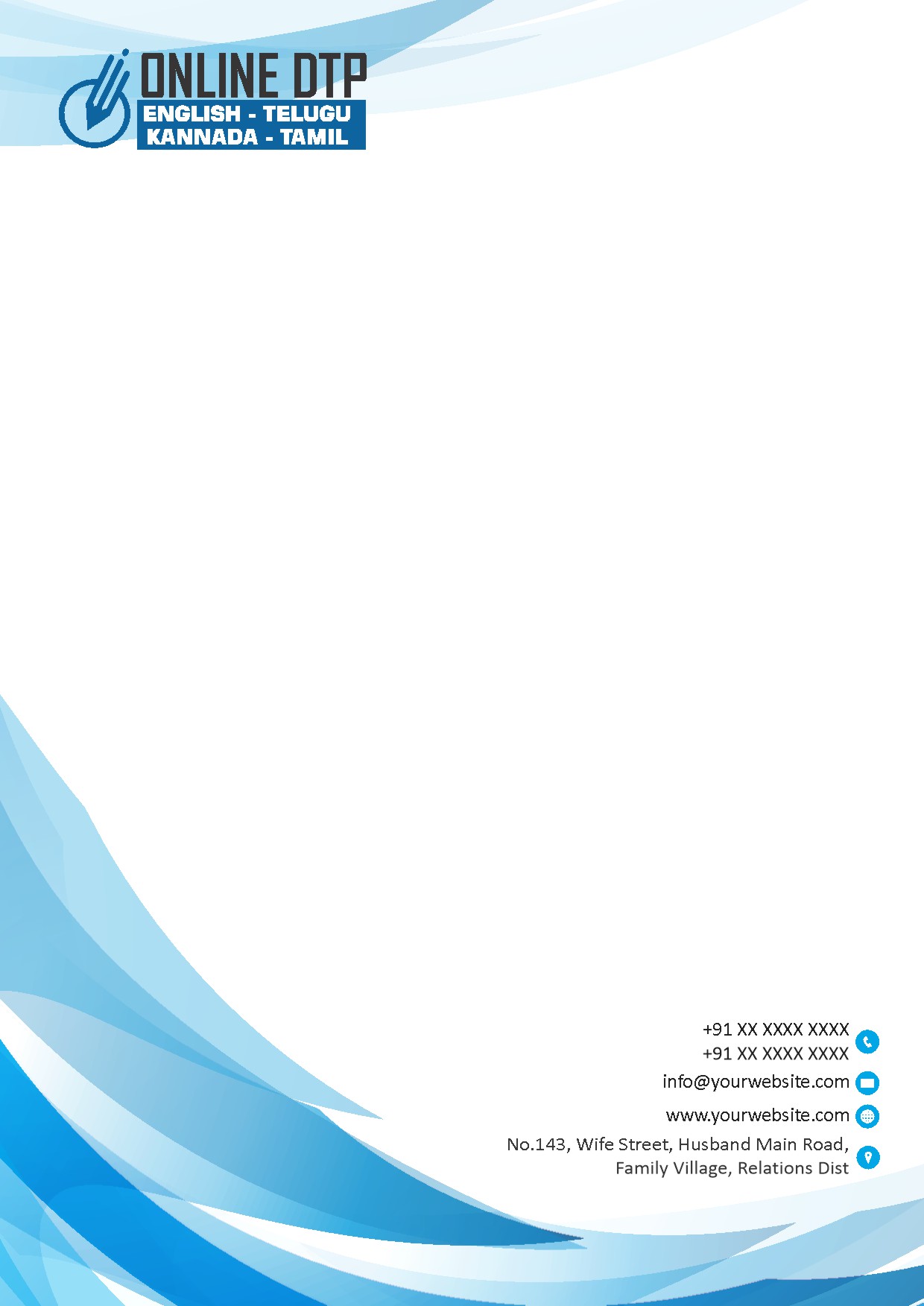 Modern Corporate Letterhead Design 221