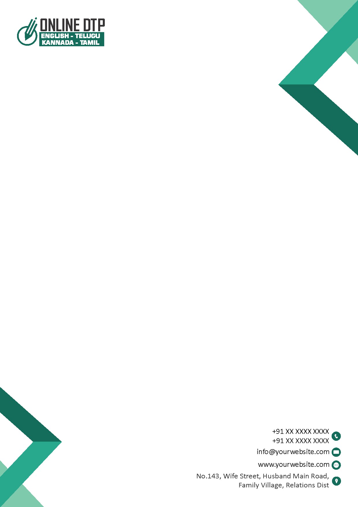Elegant Minimal Letterhead Design 224