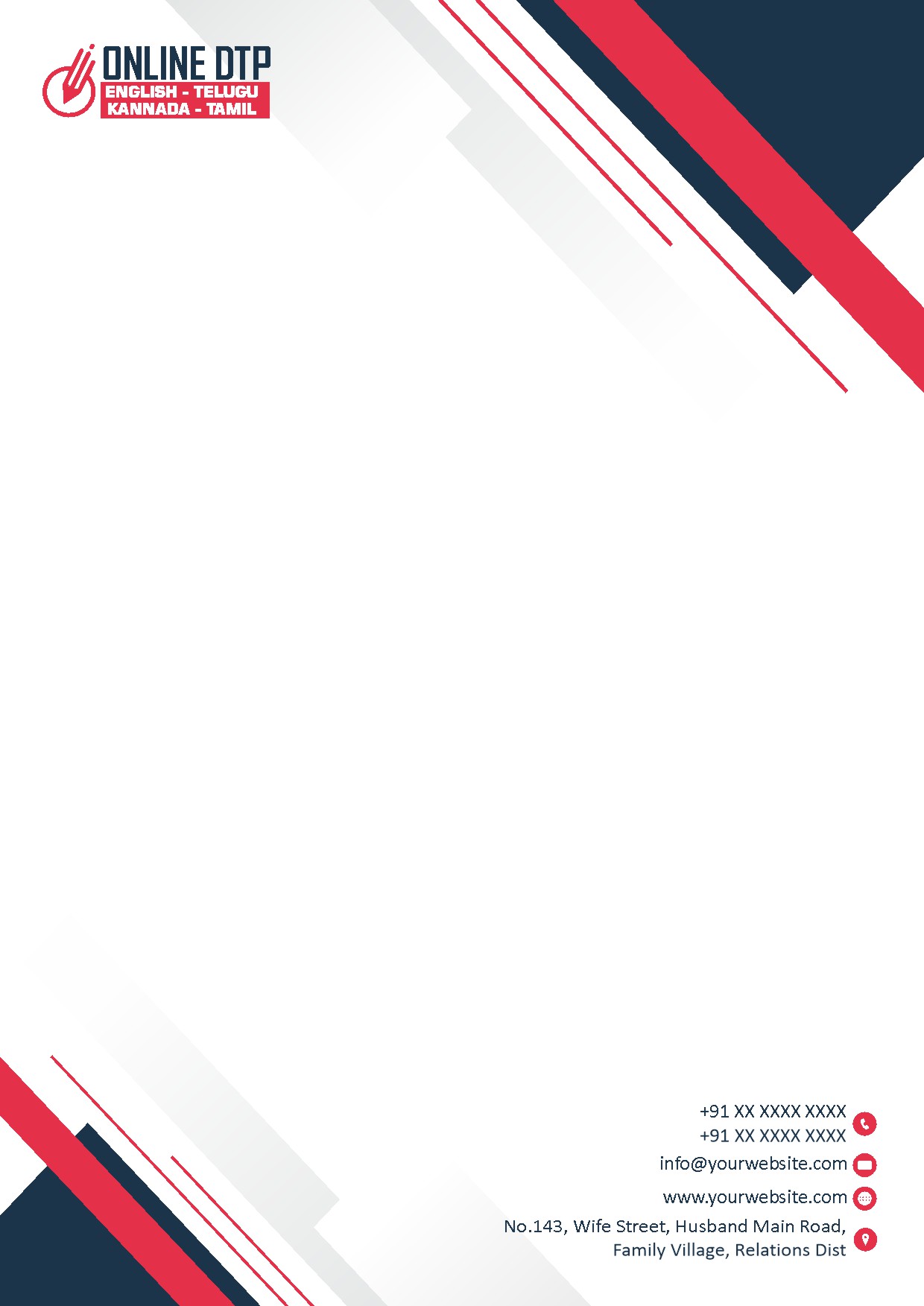 Classic Office Letterhead Design 225