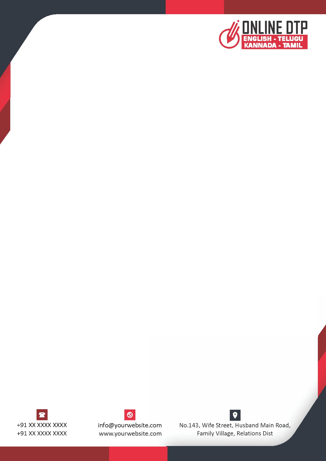 Premium Business Letterhead Design 227