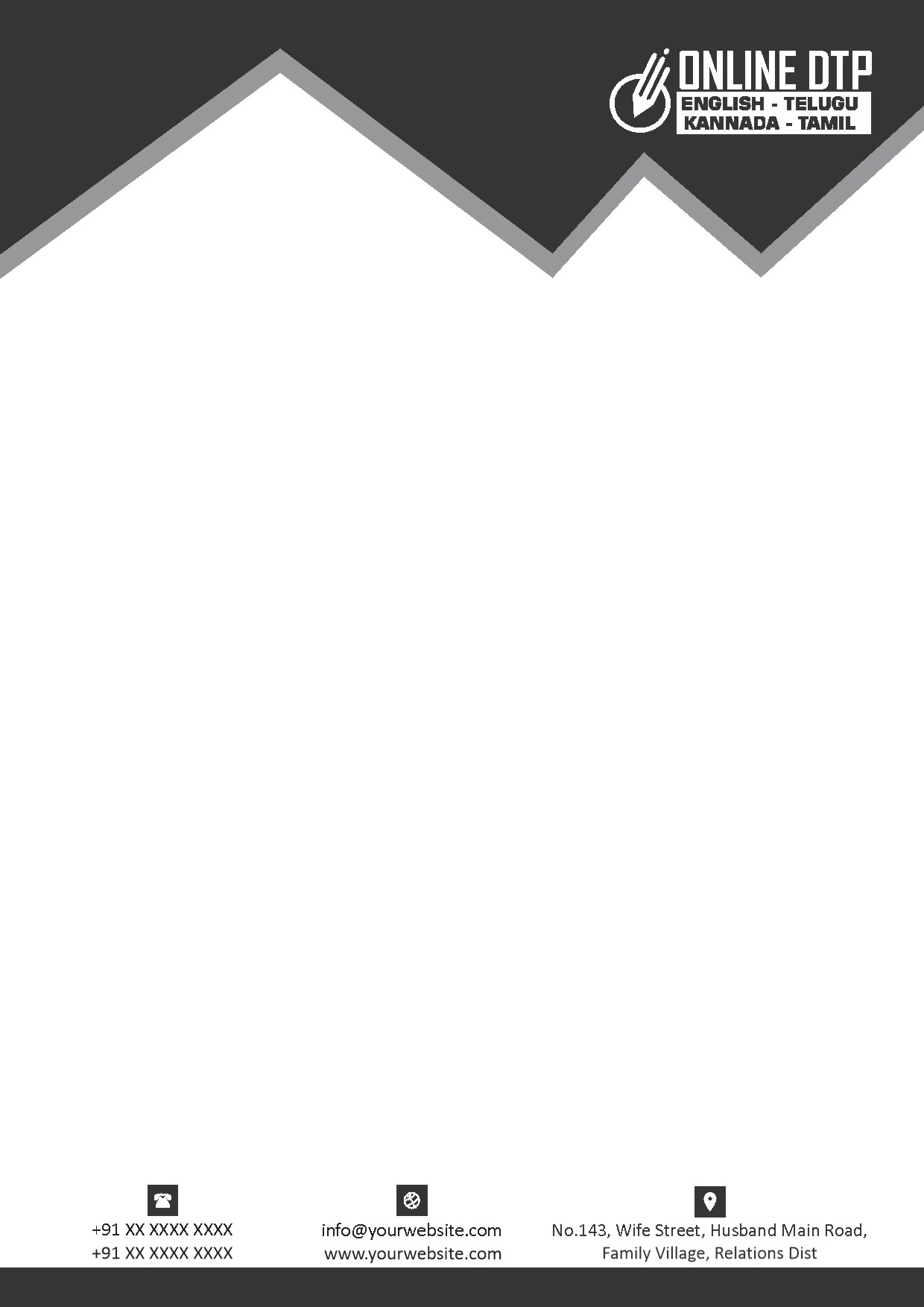 Modern Corporate Letterhead Design 231