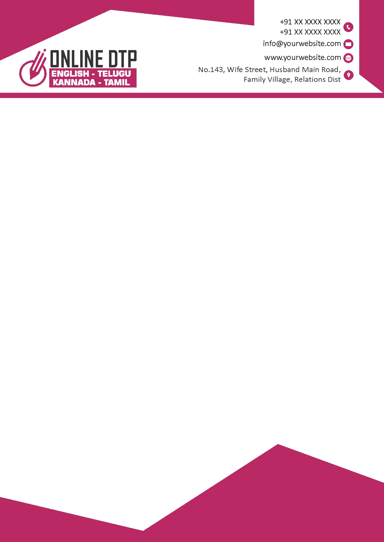 Premium Business Letterhead Design 232