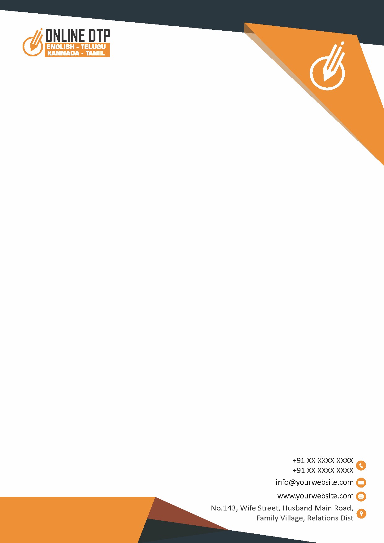 Elegant Minimal Letterhead Design 239