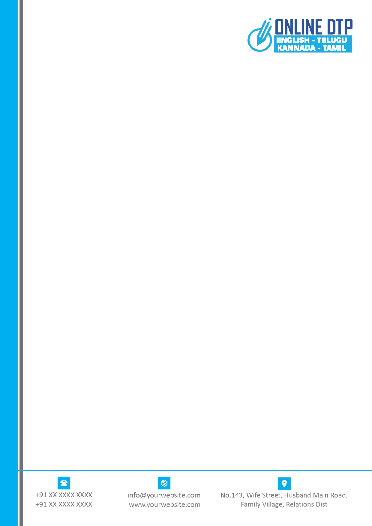 Modern Corporate Letterhead Design 241