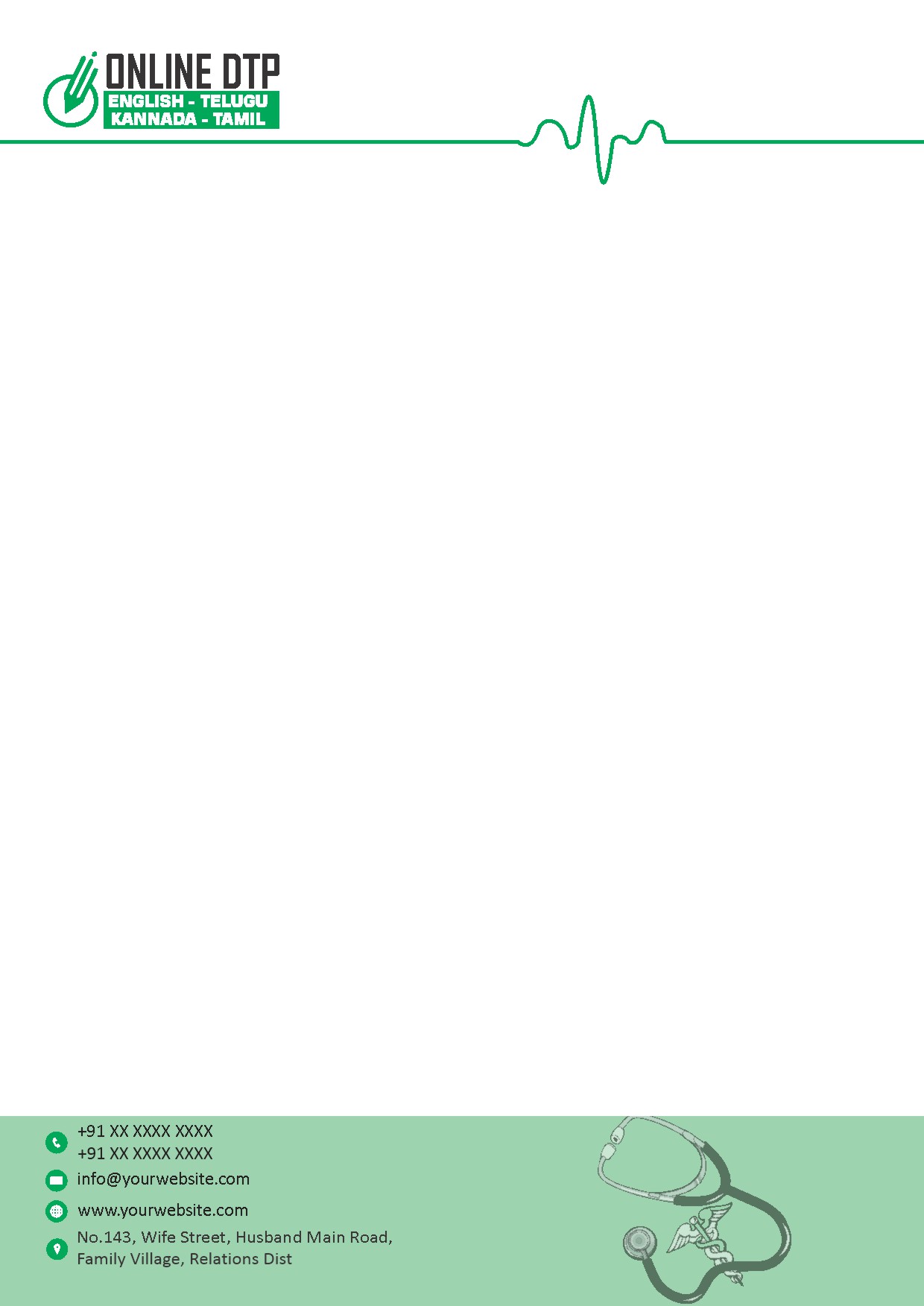 Premium Business Letterhead Design 242