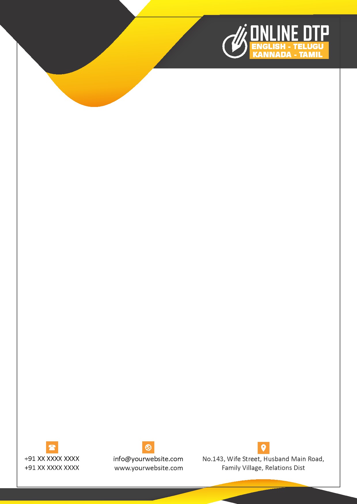 Elegant Minimal Letterhead Design 244