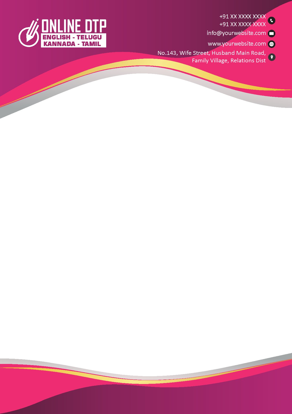 Modern Corporate Letterhead Design 246