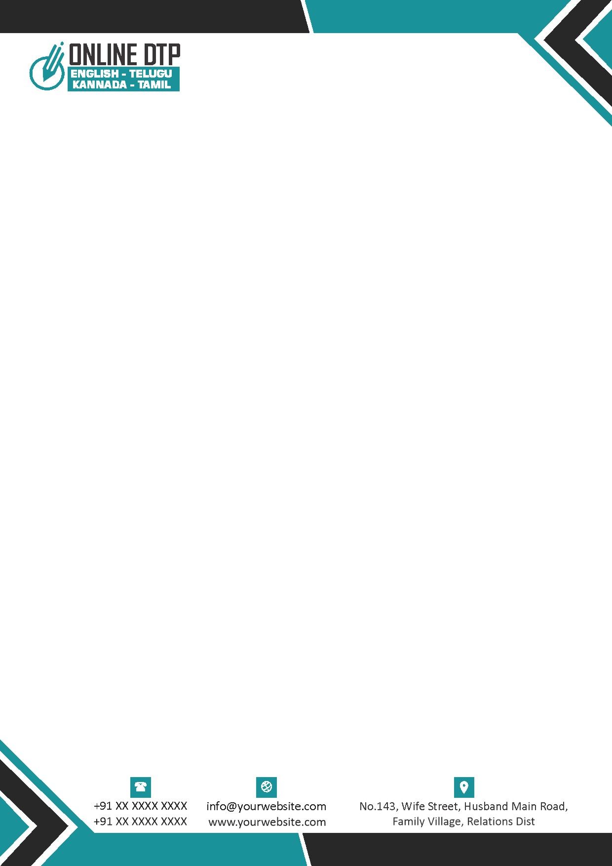 Elegant Minimal Letterhead Design 254