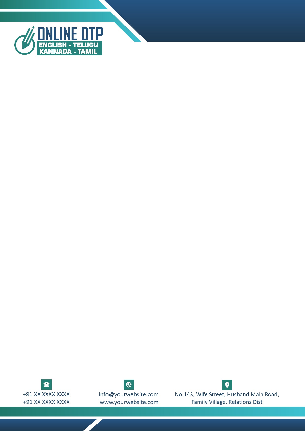Classic Office Letterhead Design 260