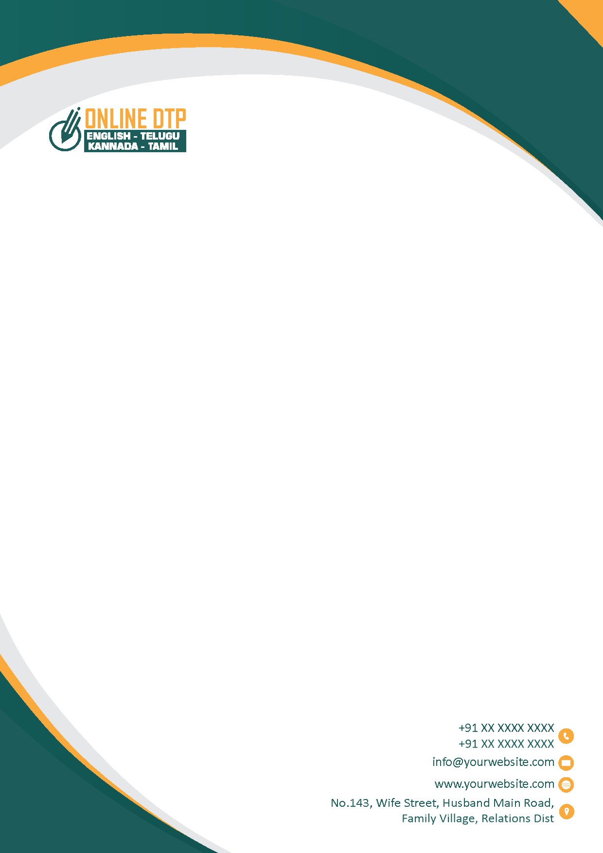 Premium Business Letterhead Design 262