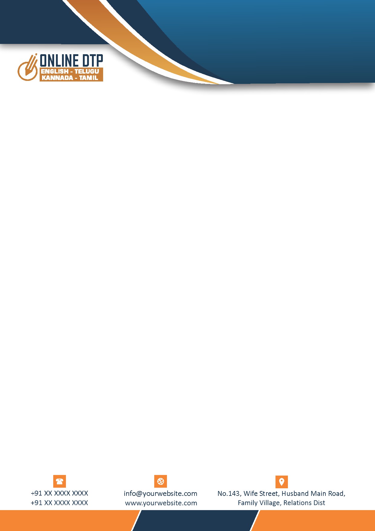 Modern Corporate Letterhead Design 266