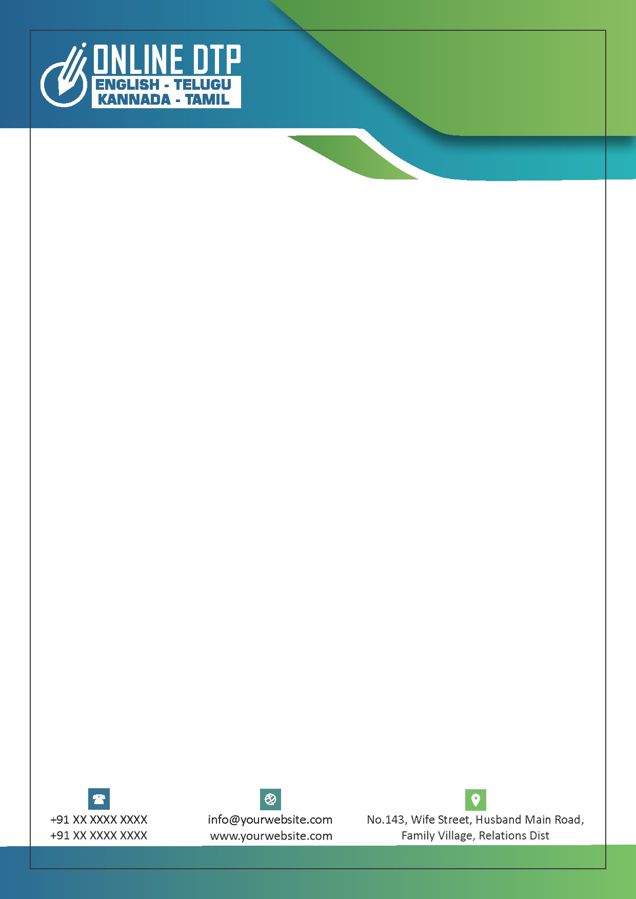 Modern Corporate Letterhead Design 271