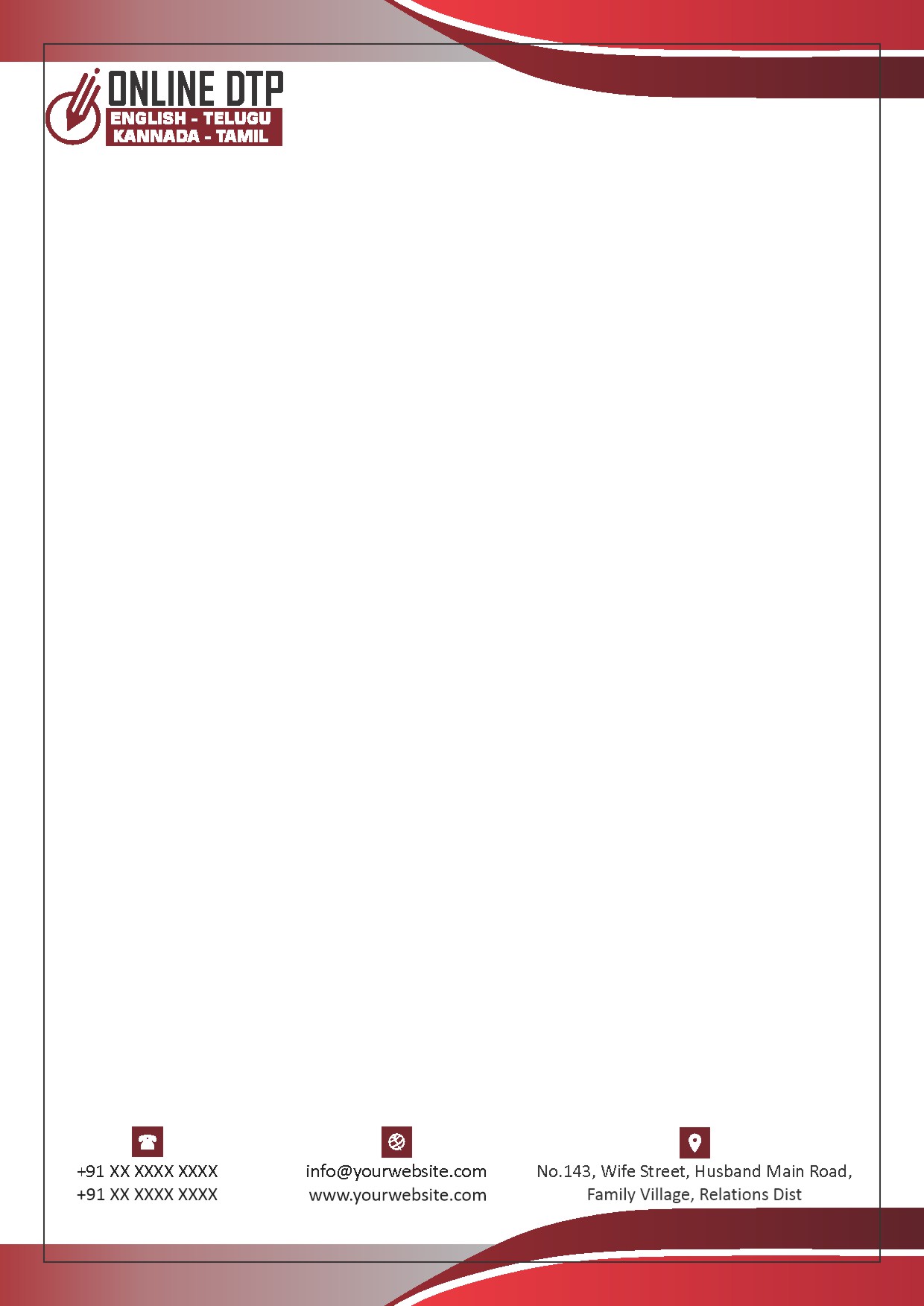 Elegant Minimal Letterhead Design 274