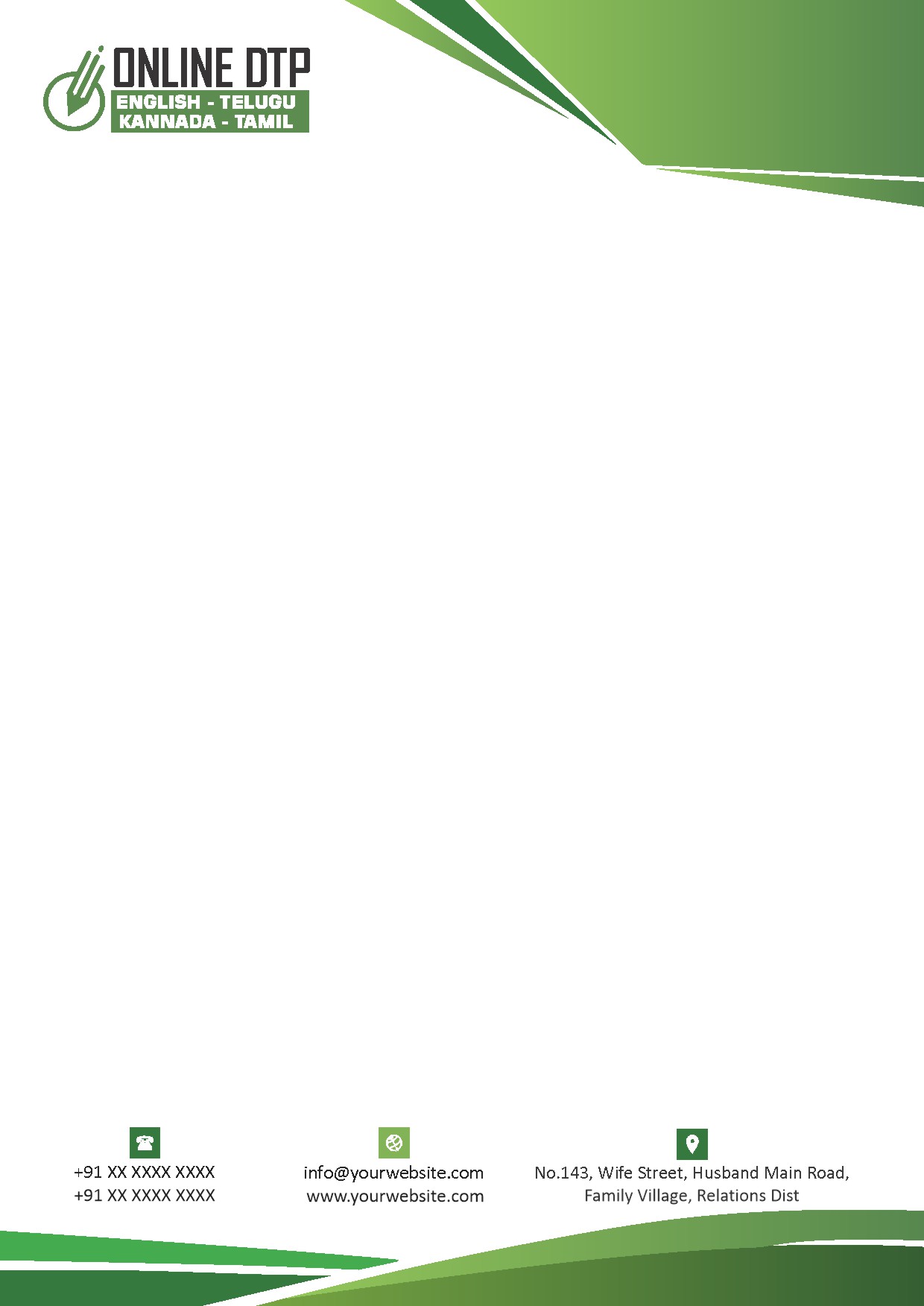 Modern Corporate Letterhead Design 281