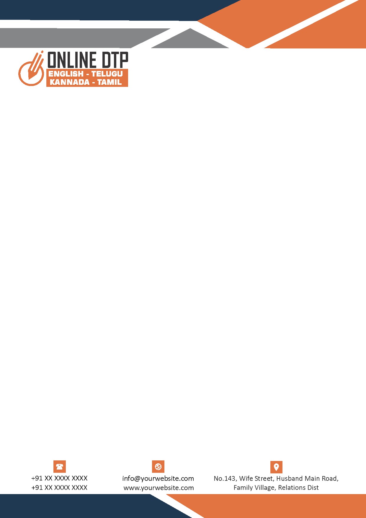 Elegant Minimal Letterhead Design 284