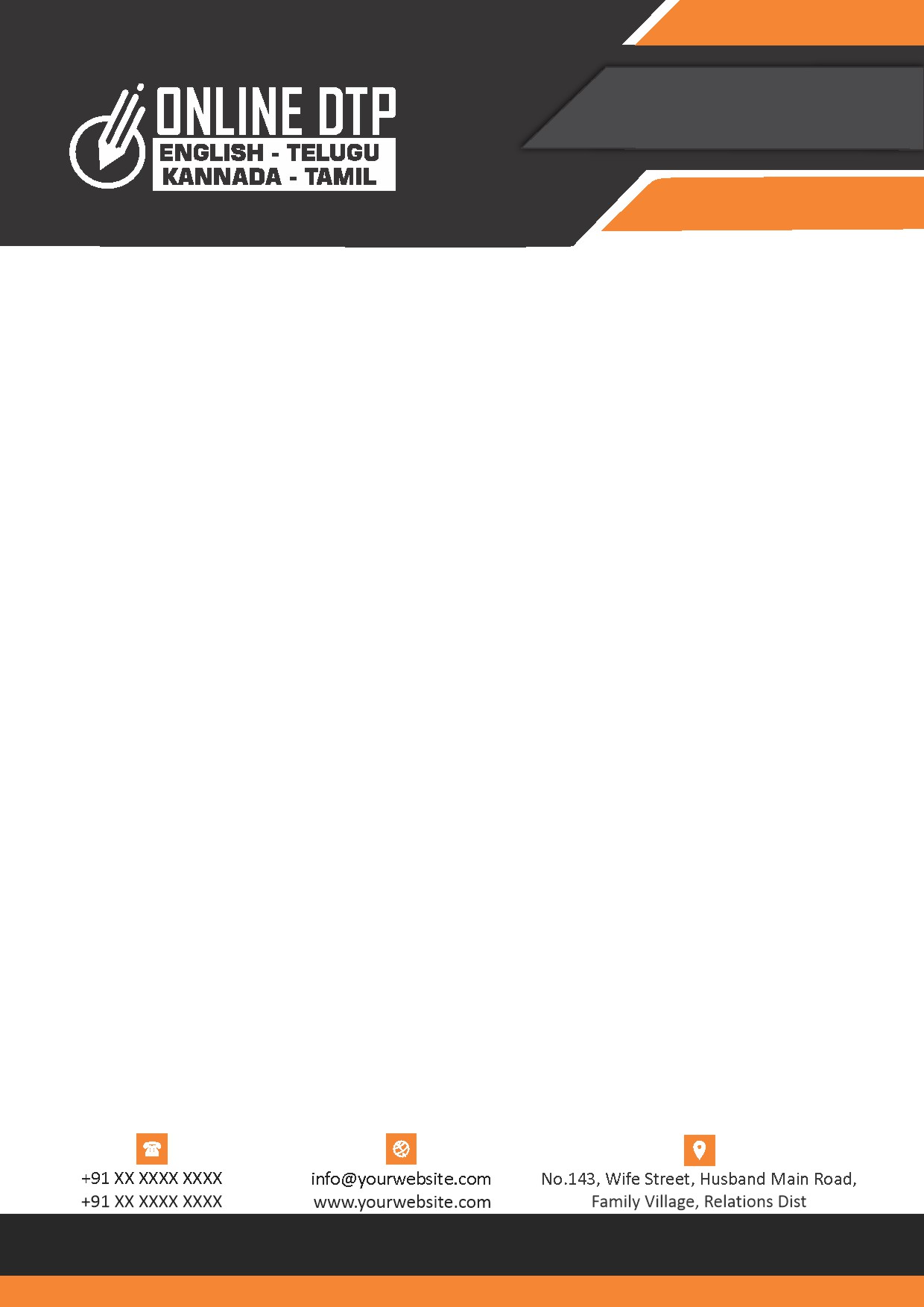 Modern Corporate Letterhead Design 286