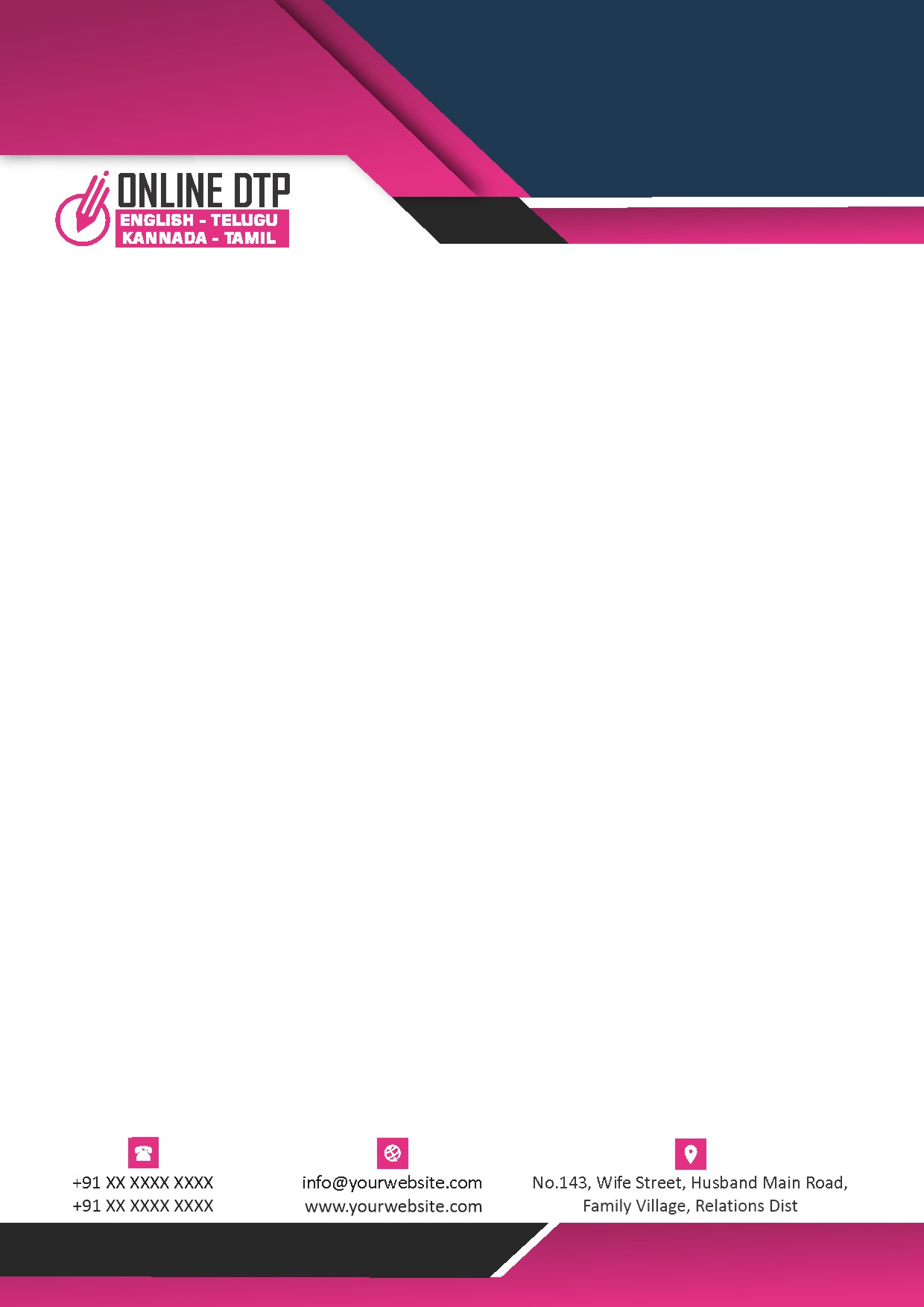 Classic Office Letterhead Design 290