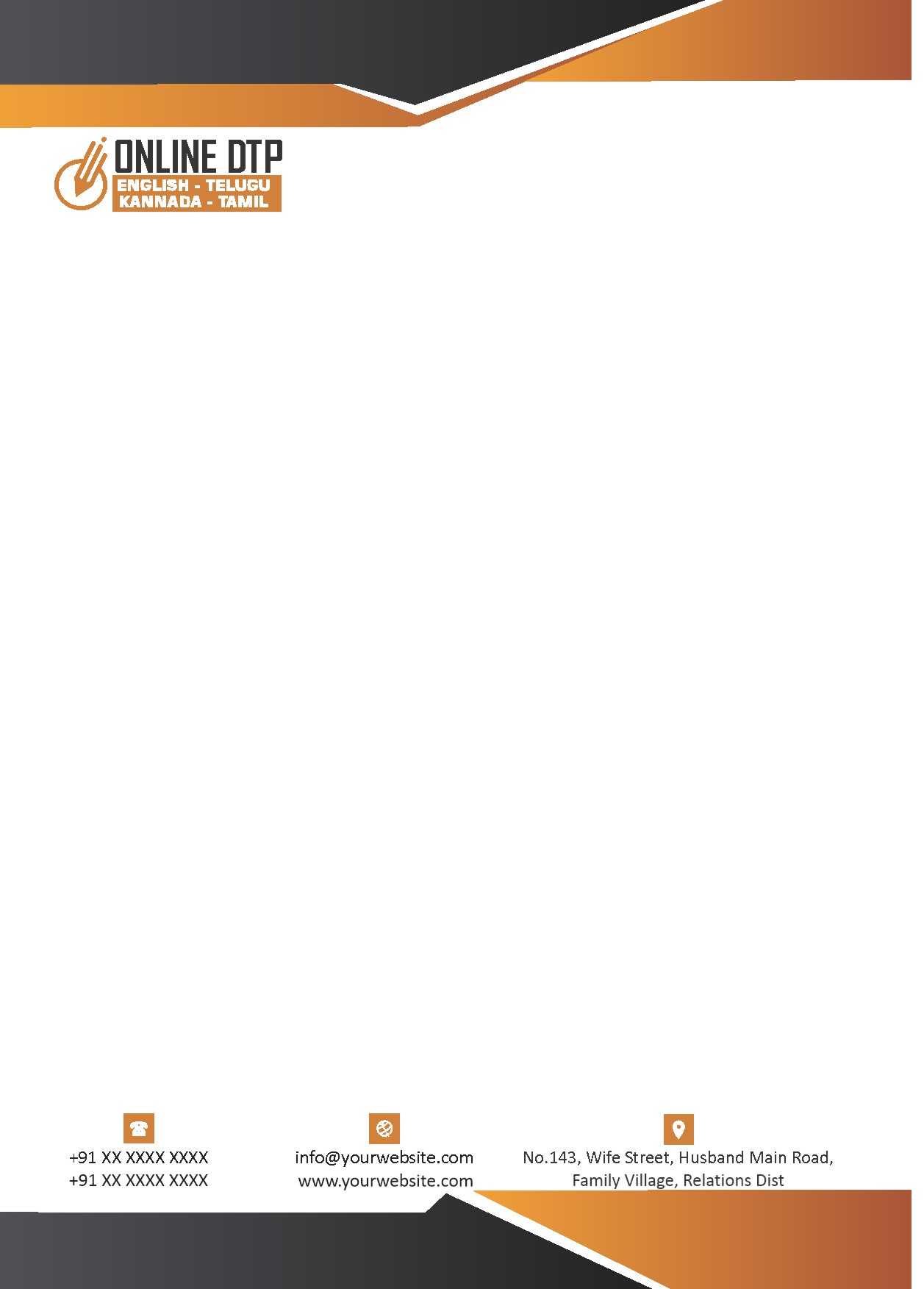 Modern Corporate Letterhead Design 291